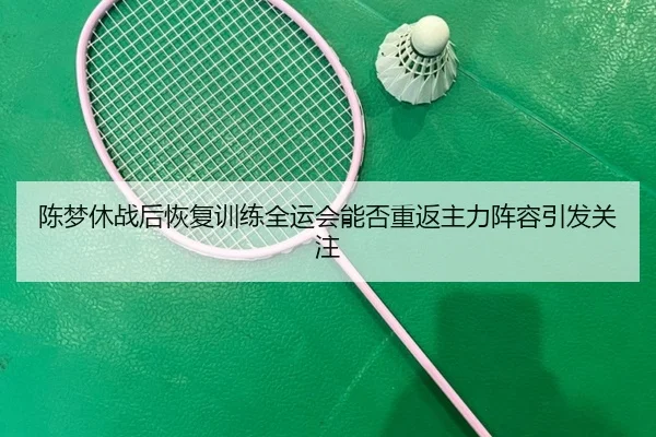 陈梦休战后恢复训练全运会能否重返主力阵容引发关注